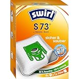 Swirl S 73 EcoPor Staubsaugerbeutel (4 Beutel), reißfeste Staubbeutel für...