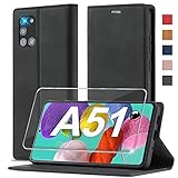 Handyhülle für Samsung Galaxy A51 4G Hülle Leder [Mit A51 Schutzfolie]für...