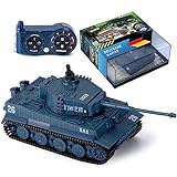 Ferngesteuerter Mini RC Panzer German Tiger I - Modellbau R/C Battletank mit...