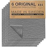 SUPERSCANDI Putzlappen im 6er Pack - 100% Biologisch Abbaubar & Kompostierbar |...