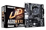 GIGABYTE A520M K V2 Mainboard - Unterstützt AMD Ryzen 5000 Serie AM4 CPUs, bis...