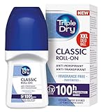 Triple Dry Anti-Transpirant Roll-On | Deoroller gegen starkes Schwitzen | Antibakterielles...