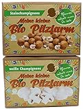 BIO Champignon Komplettset 1x Steinchampignon + 1x Champignon - Pilze selber...