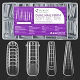 Gelike ec Dual Nail Forms Set: 4 Formen Nagelverlängerung Verlängerung Nagel Gel Formen...