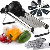 Chef's INSPIRATIONS Mandoline Gemüseschneider mit V-Klinge, Gemüsehobel, Schneider &...
