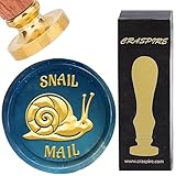 craspire Siegelstempel Aus Wachs In Schneckenform Tier Design 25mm Retro Vintage...