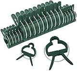 60 Stück Pflanzenclips, Pflanzenhalter, Pflanzen- und Blumenklammern Verbinder,...