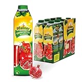 Pfanner Granatapfel Fruchtgetränk (8 x 1 l) - 25 % Fruchtgehalt –...
