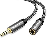 VICTECK Klinke Verlängerung, 2m Nylon 3.5mm Stereo Klinken Audio Verlängerungskabel für...