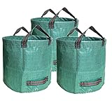 3er Set Gartensack -500L Gartenabfallsack mit extra verstärktem Boden -Heavy...