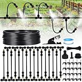 XUNIVERS 16M Bewässerungssystem Garten, Sprühnebel Kühlung Bewässerungs System DIY...