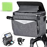 HASAGEI Lenkertasche Fahrrad 5.5L mit Touchscreen Fahrradtasche Handyhalterung...