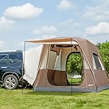 PORTAL Heckzelt 4-5 Personen 2 in 1 Auto Zelt mit Sonnensegel 305x245x220cm 3000mm...