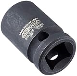 KS Tools 515.1015 1/2' Sechskant-Kraft-Stecknuss, kurz, 15mm