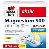 Doppelherz Magnesium 500 + B12 + D3 DIRECT mit DEPOT-Funktion - Magnesium als Beitrag für...