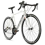 Bergsteiger Tourmalet 28 Zoll Rennrad, Aluminium Gravelbike mit Shimano 14 Gang-Schaltung,...