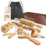 Ezero Maderotherapie Set 6 Stück - Maderotherapie Holz mit Faszienstab Holz -...