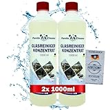 PandaCleaner Fensterreiniger Mittel - Glasreiniger Lotuseffekt 2x 1000ml - Terrassendach...