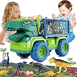 EPPO Dinosaurier Transportwagen Spielset, großes Tyrannosaurus Fahrzeugträger...