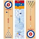 KETIEE 3 in 1 Tisch Curling Spiel,120x30cm Curling and Shuffleboard Table-Top...