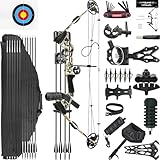 CENWTY Bogenschießen Compoundbogen-Set 0-70 LBS, Auszugslänge 16,5-30“, IBO 325 fps,...