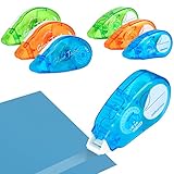 Yoosso 6 Stück Selbstklebender Kleberoller, 6mmx6m & 8mmx8m Fotokleber Transparentes...