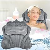 GUHAOOL Badewannenkissen, Nacken Wannenkissen, Badewannenkissen Atmungsaktiver 4D Air Mesh...