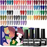 JODSONE 36-teiliges Gel-Nagellack-Set, 32 Farben, Gel-Nagellack-Set, Basislack,...