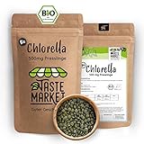BIO Chlorella Presslinge | 500 Tabletten á 500mg Chlorella | 250 g | 100% reine Algen...