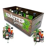 Longfair Männer-Kräutergarten | witziges Geschenk mit Alkohol | 8x Kräuter-Likör für...