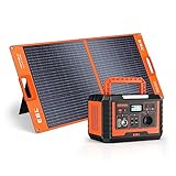 EBL Powerstation 500W Balkonkraftwerk mit Speicher, 1x 100W Solarpanel,Mobiler...
