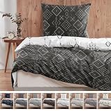 Mixibaby Satin Bettwäsche Bettgarnitur Bettbezug Baumwolle 135x200 155x220 200x200...