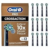 Oral-B Pro CrossAction Aufsteckbürsten für elektrische Zahnbürste, 12 Stück,...
