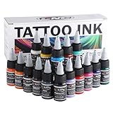 CNC Tattoo Farbe Set - Kit 16 Basic Colours 1oz (15 ml) 16 einheit - Tattoo-Tinte, Tattoo...