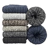 YSense Beau 6 Paar Merino WolleSocken für Herren Thermosocken Wintersocken...