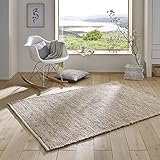 Taracarpet Handweb-Teppich Malmoe Wolle im Skandinavischem Landhaus Design Wohnzimmer...