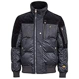 G-STAR RAW Herren Denim Mix Quilted Puffer Jacke, Blau (mazarine blue...