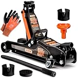 Sellnet Wagenheber +2X Gummi + Inklusive Montagehandschuhe Autoheber Rangierwagenheber...