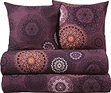 Erwin Müller Bettwäsche, Bettgarnitur Flanell 4-TLG. Sparpaket Mandala -...