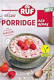 RUF Veganes Porridge Red Berry Oats, Haferbrei mit Erdbeeren & Himbeeren, einfache...