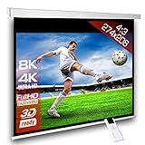 Motorleinwand SlenderLine 274 x 206cm (BxH) - 4:3 Format - 2D/3D - Full-HD - 4K Ultra HD -...