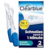 Clearblue Schwangerschaftstest Schnelle Erkennung, 2x Pregnancy Test, über 99 %...