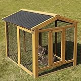 Kerbl Pet Freigehege Appartment Pro, Hasenstall, Nagerstall, 115x85x90cm, Holz lasiert,...