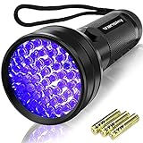 UV Schwarzlicht Taschenlampe mit 51 LEDs | UV Lampe Haustiere Urin-Detektor für...