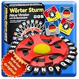 Merrwon Wörter Sturm Spiel,Buchstaben-Wortspiele,Gesellschaftsspiele für Erwachsene und...