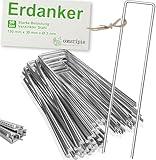 Bodenanker Erdanker Aus Stahl 50 Stück Heringe Camping Erdnägel Boden Zelt...