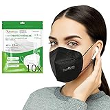 Kangcheng Medical 10 Stück FFP2 Maske Schwarz CE zertifiziert, geprüfte...