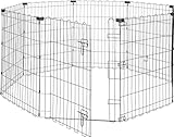 Amazon Basics Achteckig, Quadrat, Rechteck Laufgehege für Hunde und andere Haustiere,...