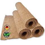 Tamay Nagermatten aus 100% Hanf, 100 x 50cm I Premium Nagerteppich als staubfreie Käfig...
