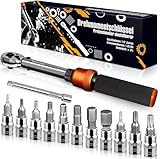 13TLG Klein Drehmomentschlüssel Fahrrad 1-25NM, 1/4 Zoll Torque Wrench Set, 72 Zähne...